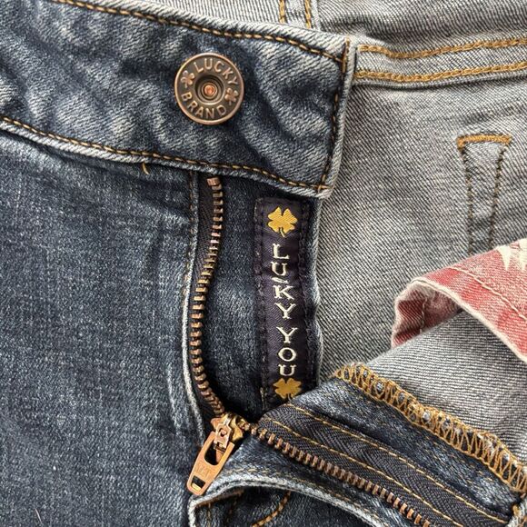 Lucky Brand Women’s Lolita Boot Jeans Size 10/30 Dark Wash Mid Rise Denim - Picture 5 of 6